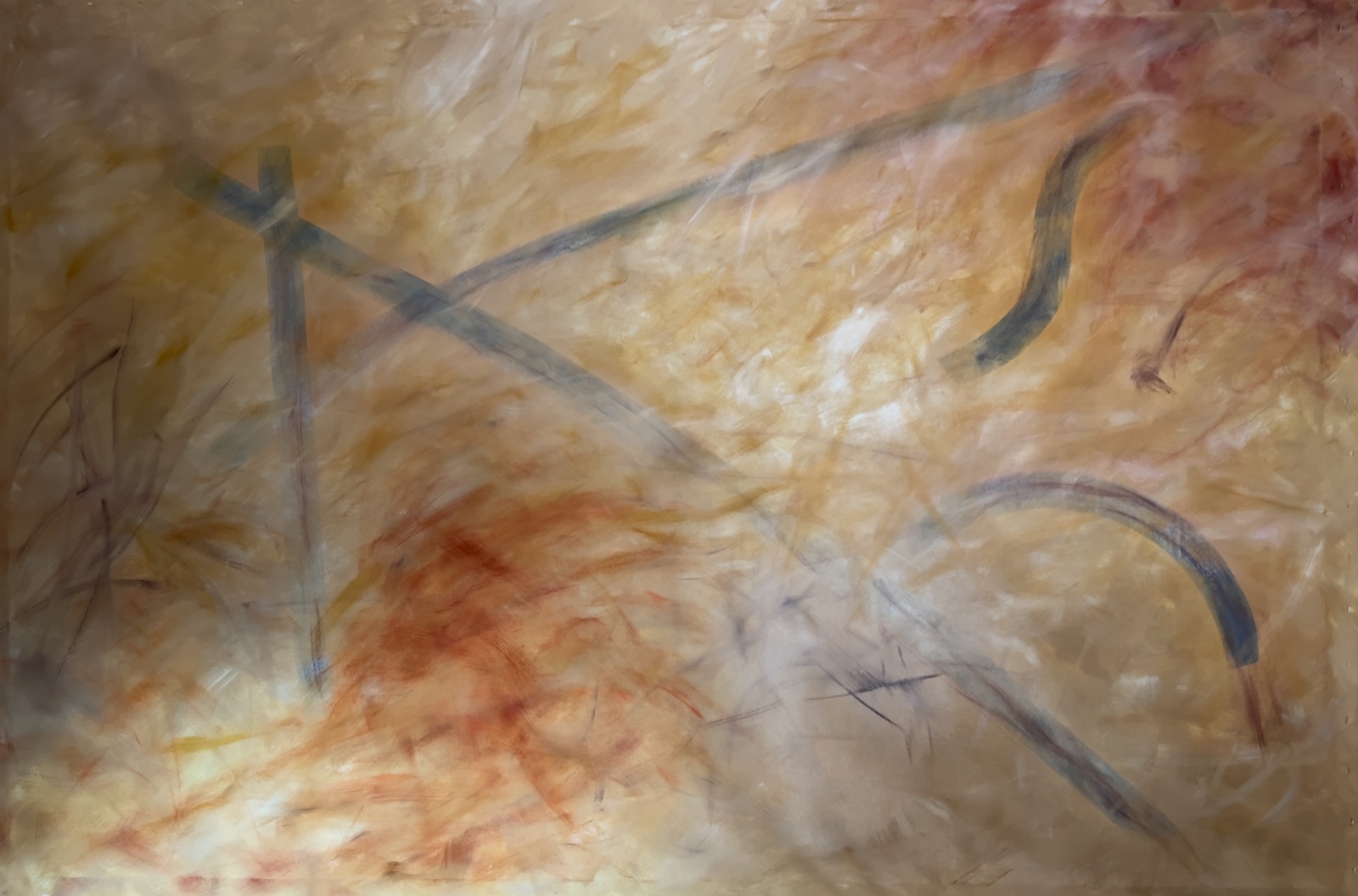II — oil on linen, 185 × 274 cm, 2026, by Elizabeth R. S. Burnim